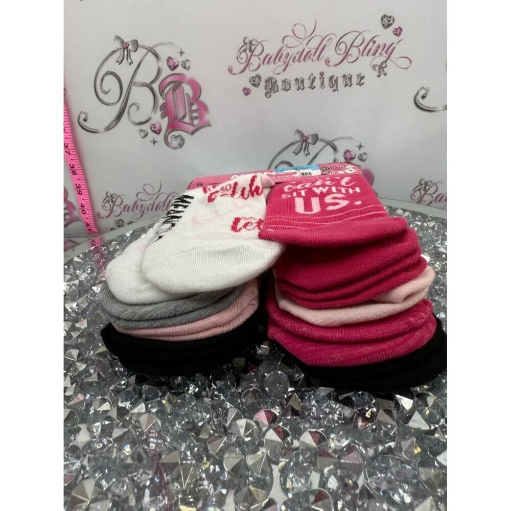 Mean Girls socks brand new Low Cut Socks - Pink & White - 10 Pairs